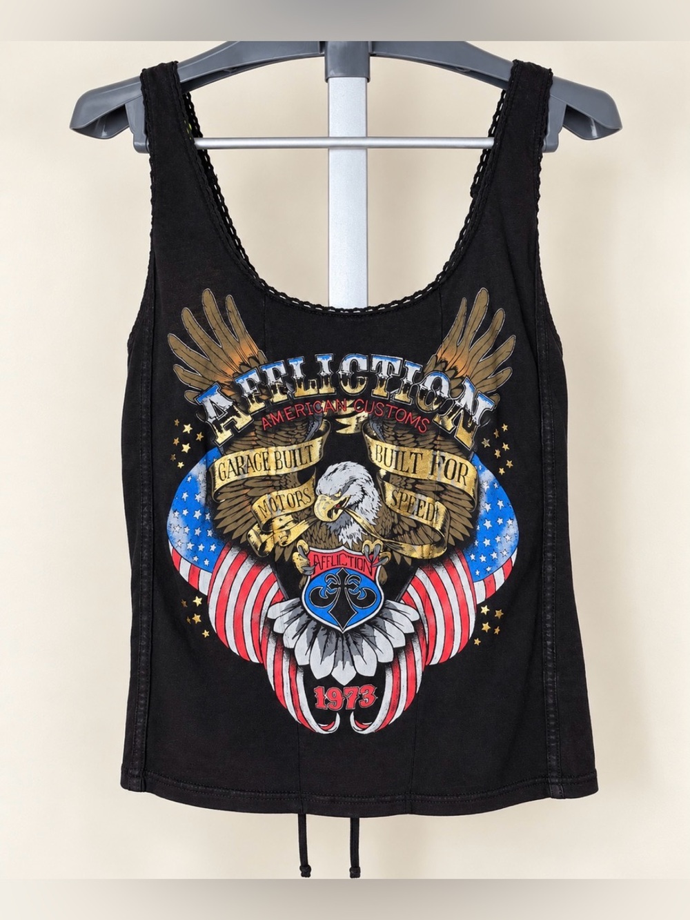 NWT Affliction corset style tank  brand new with original tag